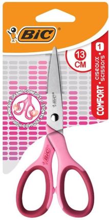 Nożyczki Bic Comfort Różowe Dla Praworęcznych 13Cm