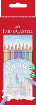 Faber-Castell Kredki Zamek 10 Kolorów Pastelowych