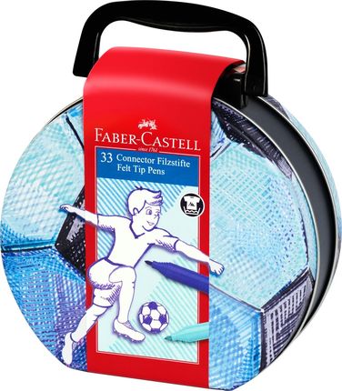 Faber-Castell Flamastry Connector 33 Kolory W Walizce Football