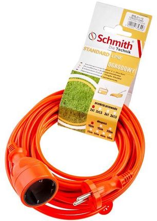 Schmith Przedłużacz 2x1mm 15m Pomarańczowy SPSLO115
