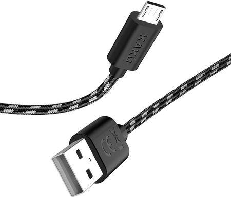 Kaku Kabel USB 3A 1M Micro KSC-106 Szybkie Ładowanie Quick Charge 3.0 i Transmisja Danych Czarny