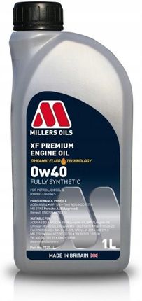 Millers Oils Xf Premium 0W40 1L