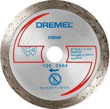 Zdjęcie Dremel Diamentowa tarcza tnąca do płytek (DSM540) 2615S540JB - Szepietowo