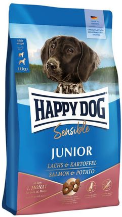 Happy Dog Sensible Junior Lachs Dla Młodych Psów Łosoś I Ziemniaki 10Kg