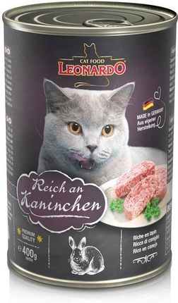 Leonardo Quality Selection bogata w mięso z królika dla kota 6x400g