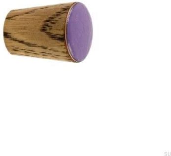 Gałka Meblowa Simple Cone Drewniana Emaliowana Fioletowa Olej Przyciemniający 7539