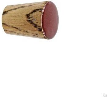 Gałka Meblowa Simple Cone Drewniana Emaliowana Jasna Brązowa Olej Przyciemniający 7544