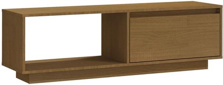 Szafka Pod Tv Miodowy Brąz 110X30X33 5 Drewno Sosnowe 13452-809891