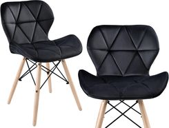 Zdjęcie Krzesło Tapicerowane Muret Velvet Dsw Czarny 3026 - Różan