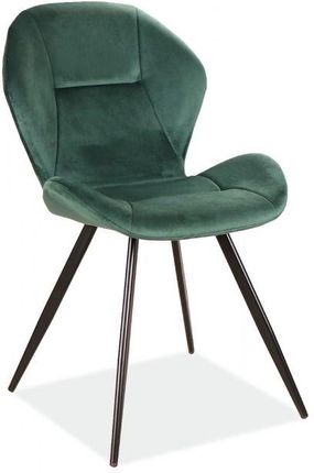 Krzesło Tapicerowane Ginger Velvet Zielone 75721