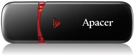 Apacer USB flash disk, 2.0, 64GB, AH333, czarny, A, z osłoną (AP64GAH333B1)