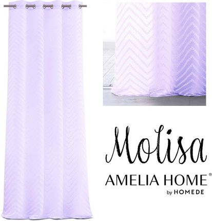 Amelia Home Firana Firanka Molisa Eyelets Lavender 140X250 370622