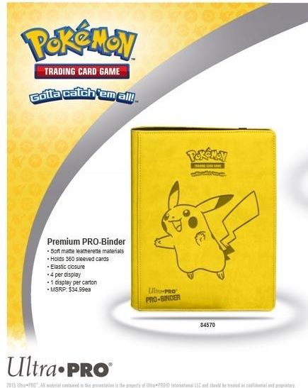 Ultra-Pro: 9 Pocket Binder - Pokémon Pikachu Album - Ceny i