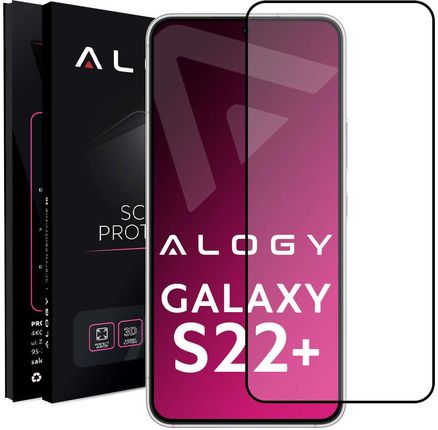Alogy Szkło Hartowane 9H Full Glue Do Etui Case Friendly Samsung Galaxy S22 Plus Czarne