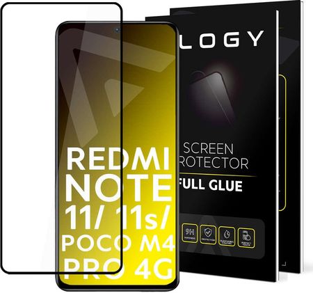 Alogy Szkło 9H Full Glue Do Etui Case Friendly Xiaomi Redmi Note 11 Czarne