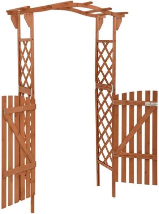 Pergola Z Furtką 116X40X204 cm Lite Drewno Jodłowe - zdjęcie 3