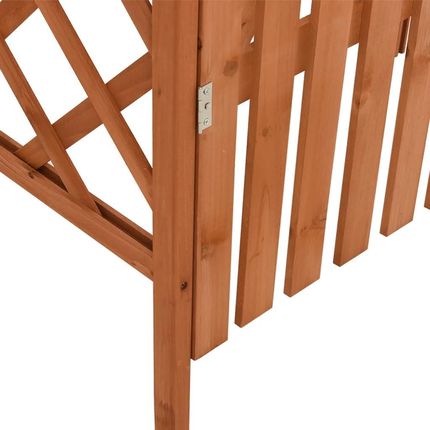 Pergola Z Furtką 116X40X204 cm Lite Drewno Jodłowe - zdjęcie 4