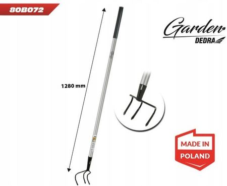 Trójząb Ogrodowy Trzonek Metalowy, Dł. 128Cm - zdjęcie 2