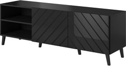 Zdjęcie Cama Meble Abeto 150x42x52 Czarny Czarny Połysk - Chocz