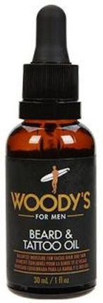 Woody’S Beard & Tattoo Oil Nawilżający Olejek Do Brody I Tatuaży 30Ml