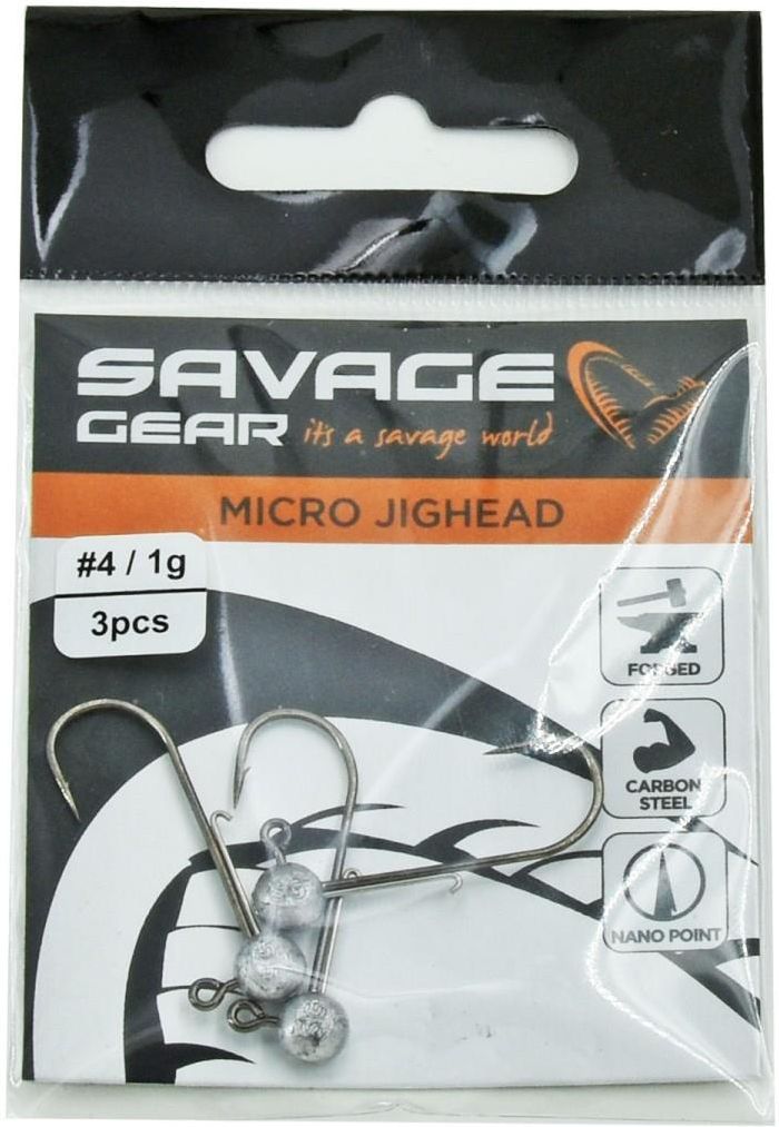 Savage Gear Micro Jighead #6 - #1 1g 1,5g 2g 3 Stück Mikro Finesse Jigkopf