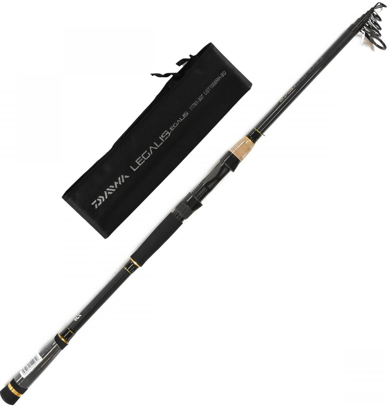 Daiwa Legalis Tele 2.40m 30-90g - Teleskop Spinnrute Allround Angelrute Mit  Kork-EVA Griff