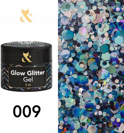 Fox Lakier Hybrydowy F.O.X Glow Glitter Gel 009