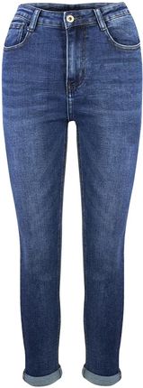 Agrafka Wygodne Elastyczne Spodnie Jeansy Skinny Fit 4XL