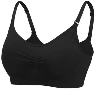 Blue Rose Bezszwowy Biustonosz Ciążowy Stanik Do Karmienia L/Xl Czarny