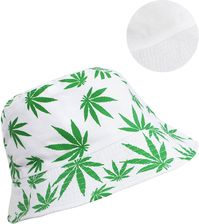 Agrafka Dwustronny Kapelusz Bucket Hat Print Listki