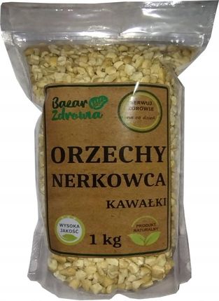Bazar Zdrowia Orzechy Nerkowca Kawałki 1kg Naturalne Ćwiartki