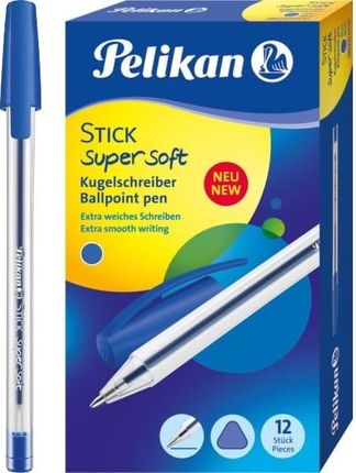 Pelikan Długopis Stick Super Soft K86 Niebieski 12szt.