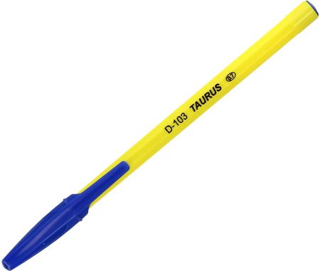 Taurus Długopis 0.7Mm Niebieski Obudowa Żółta D 103