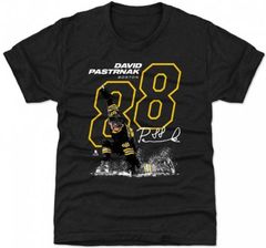 500 Level Boston Bruins Koszulka Męska David Pastrnak #88 Outline - Odzież do hokeja