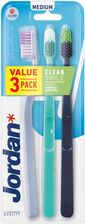 Zdjęcie Orkla Jordan Szczoteczka Do Zębów Clean Smile Medium 3 Sztuki - Łask