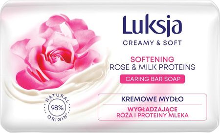 Luksja Creamy & Soft Róża I Proteiny Mleka Mydło W Kostce 90G