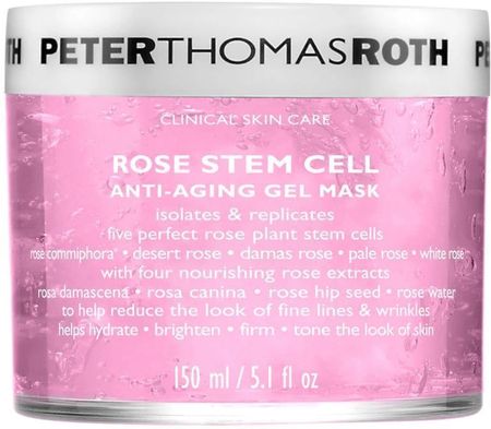 Peter Thomas Roth Rose Stem Cell Antiaging Gel Mask Różana Maska Żelowa Przeciwzmarszczkowa Z Komórkami Macierzystymi 150 Ml