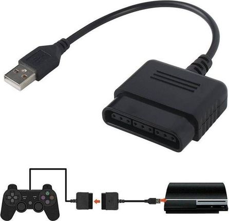 Aptel Adapter Pad-ów Z PS2 Do PS3 i PC Czarny AK117B