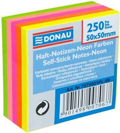 Notes Samoprzylepny Donau 50X50Mm 5 Kolorów Neonowych