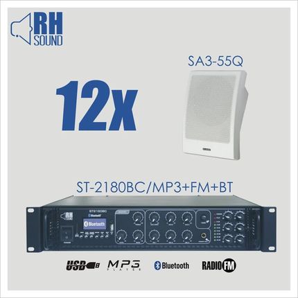 RH SOUND ST-2180BC/MP3+FM+BT +12x SA3-55Q