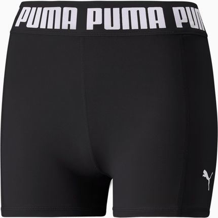 Puma Damskie Szorty Treningowe Strong 3 Tight Czarny