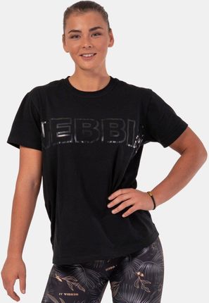 Nebbia Women‘S T Shirt Invisible Logo Black Czarny