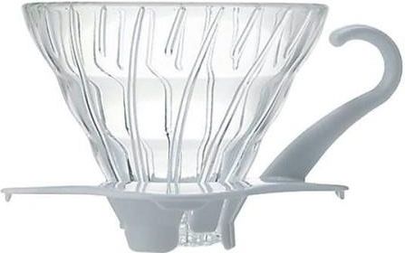 Hario Szklany Drip V60-02 Biały Przeźroczysty