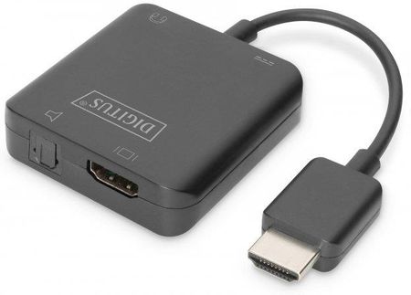 DIGITUS  EKSTRAKTOR SYGNAŁU DŹWIĘKOWEGO 4K HDMI DO HDMI/STEREO 2.0 /TOSLINK 5.1 (DA70475)  (DA70475)