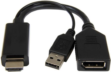 GEMBIRD ADAPTER HDMI (M) DO DISPLAYPORT (F) + USB-A (M)  A-HDMIM-DPF-01  ()