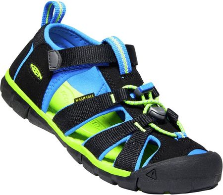 Buty sandały sportowe dziecięce Keen Seacamp II CNX Black Brilliant Blue 2022