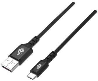 TB  KABEL USB-USB C 2M SILIKONOWY CZARNY QUICK CHARGE (AKXKUCMISI20B)  (AKTBXKUCMISI20B)