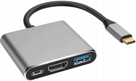 WULKANCENPL ADAPTER USB-C USB 3.1 DO HDMI / USB 3.0 / USB-C 4K  (3838)