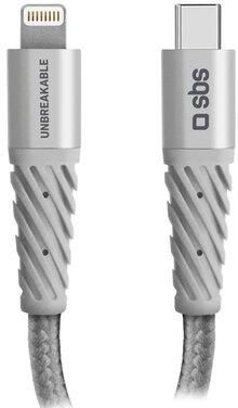 SBS KABEL  UNBREAKABLE USB-C LIGHTNING 1,5M ® KUP TERAZ  (TECABLEUNRELTCK)