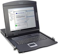 DIGITUS KONSOLA KVM, VGA  DS-72211-1US, 1366 X 768 PIXEL, ILOŚĆ PRZEŁĄCZALNYCH PC: 8  (DS722111US)
